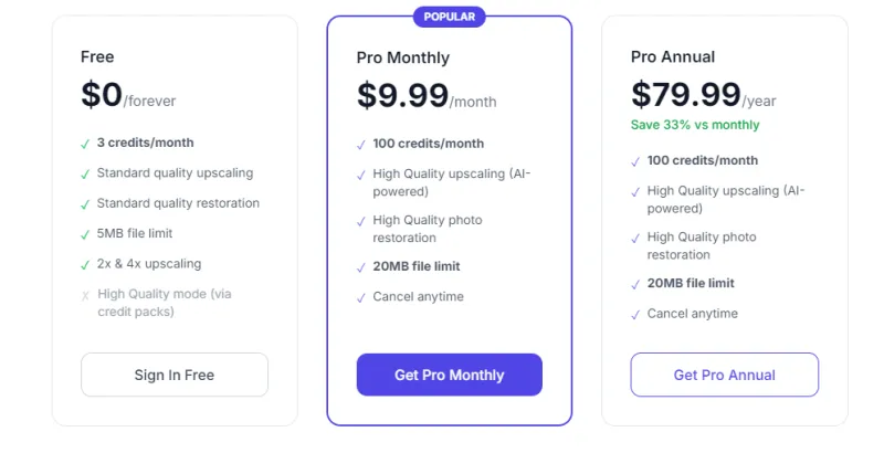 UpscalePro：免费在线AI图片无损放大及增强工具，支持人像修复与背景抠图
