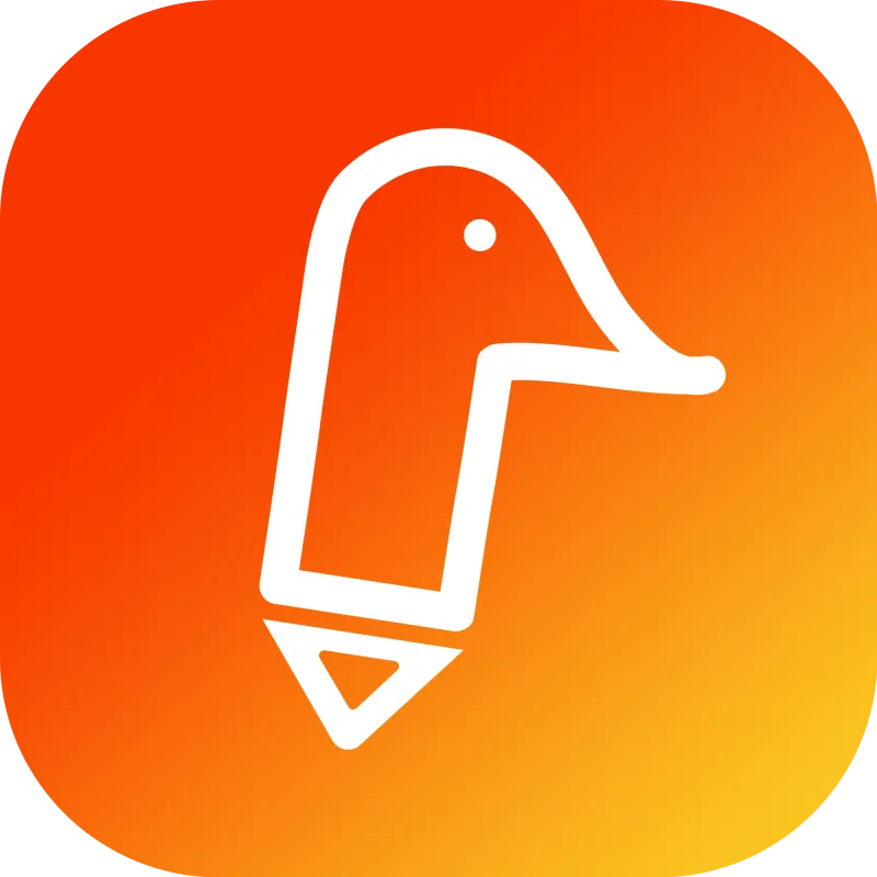 汇创鸭：AI智能写作与全链路自动发布平台 Logo