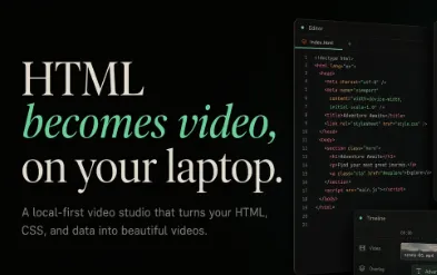 html-video：开源本地HTML转视频工具，依托网页技术一键生成标准MP4视频