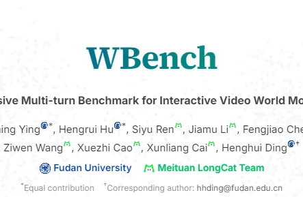 WBench：美团联合复旦开源的AI视频交互能力标准化评测基准