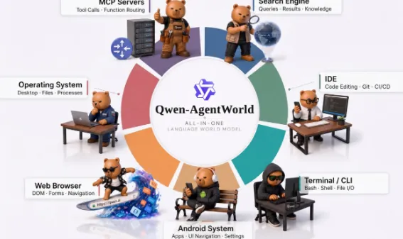 Qwen-AgentWorld：通义千问推出的开源MoE架构智能体世界模拟模型