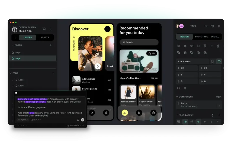 Penpot：开源 Web 端 UI 设计协作平台，可私有化部署打通设计与前端代码