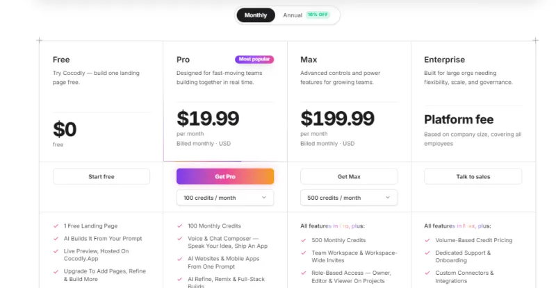 Cocodly：低代码 AI 应用搭建工具，一句话生成可上线网页与移动端界面
