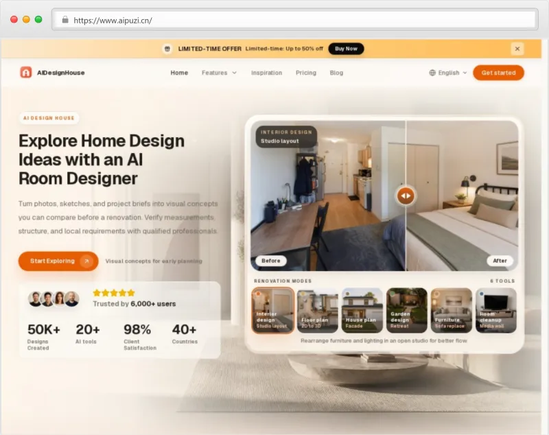 AIDesignHouse官网截图