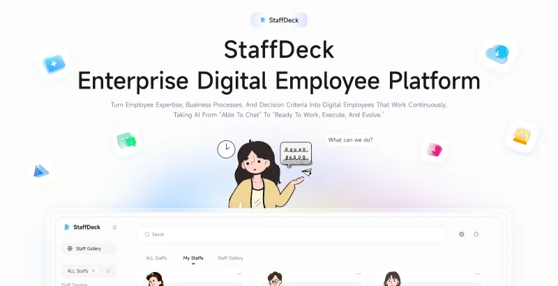 StaffDeck:OpenBMB开源的企业级AI数字员工搭建与运维工具 StaffDeck:OpenBMB开源的企业级AI数字员工搭建与运维工具