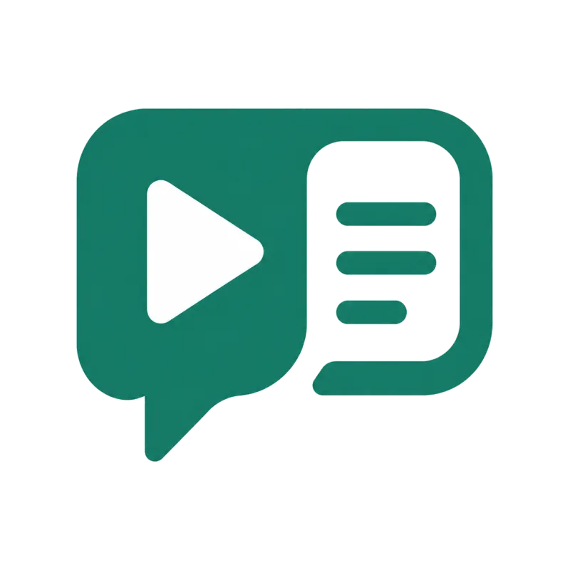 Videosays：AI驱动的多平台在线视频文案提取工具 Logo