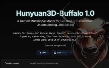 Hunyuan3D‑Buffalo1.0：腾讯混元推出的多模态统一3D大模型