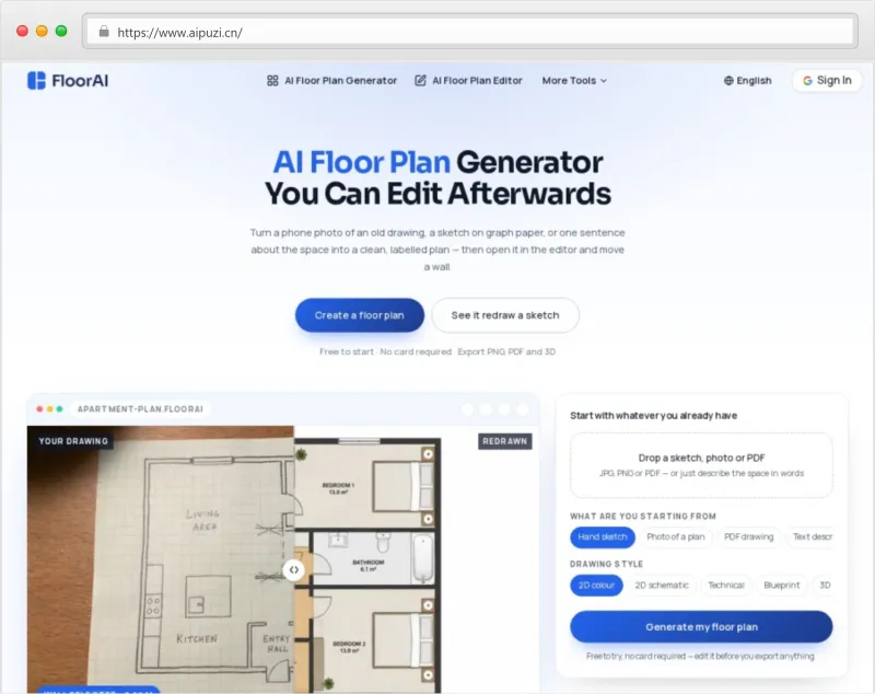 FloorAI官网截图