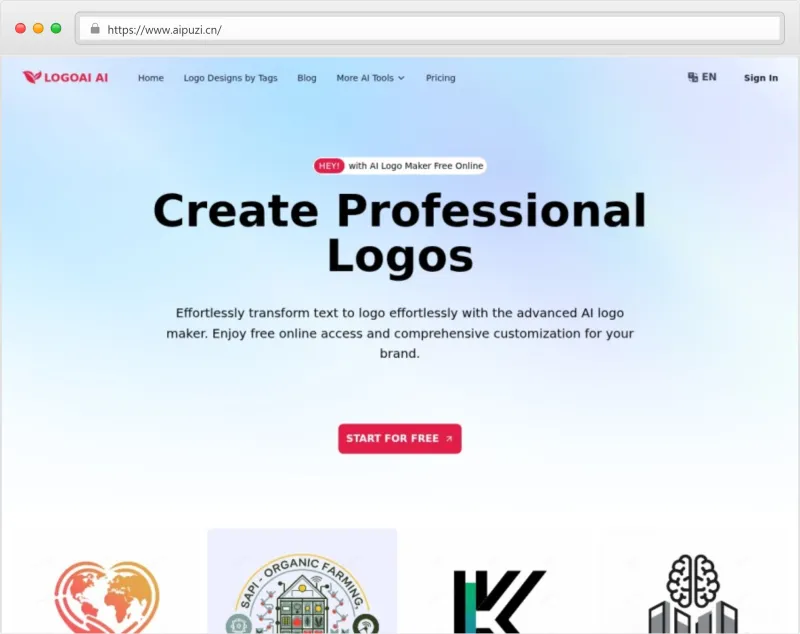 LogoAI.ai官网截图