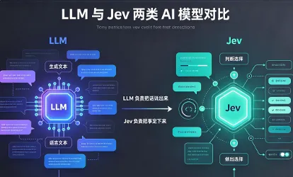 LLM 和 Jev 的区别是什么？一文看懂两类 AI 模型