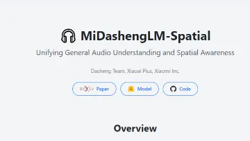 MiDashengLM-Spatial：小米开源端到端空间音频理解大模型